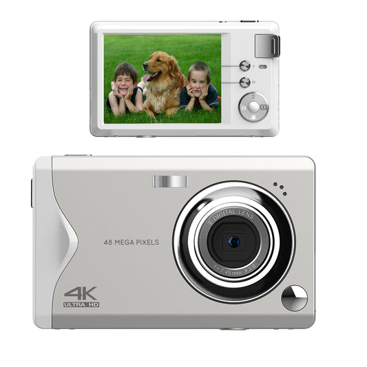 Digitalkamera, 48MP 1080P FHD Fotokamera mit 3,0 Zoll Bildschirm, Kompaktkamera (inkl. 16X Digit